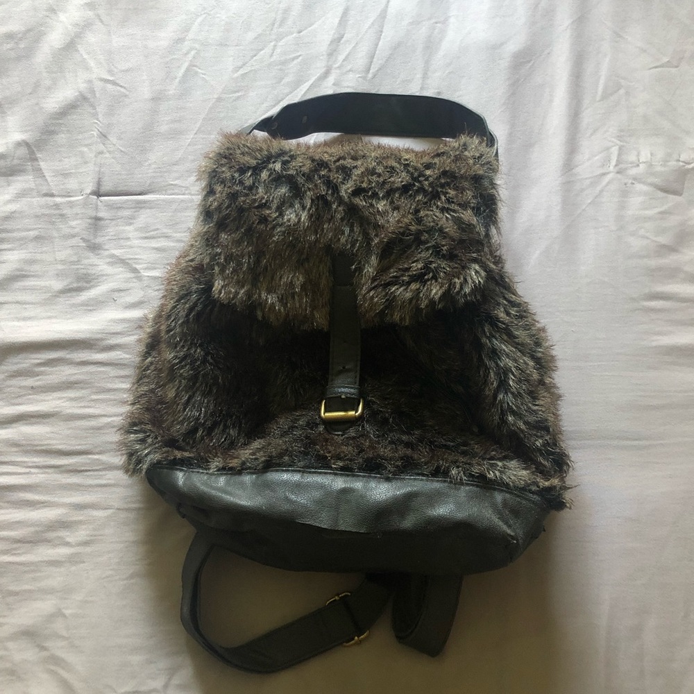 Furry backpack